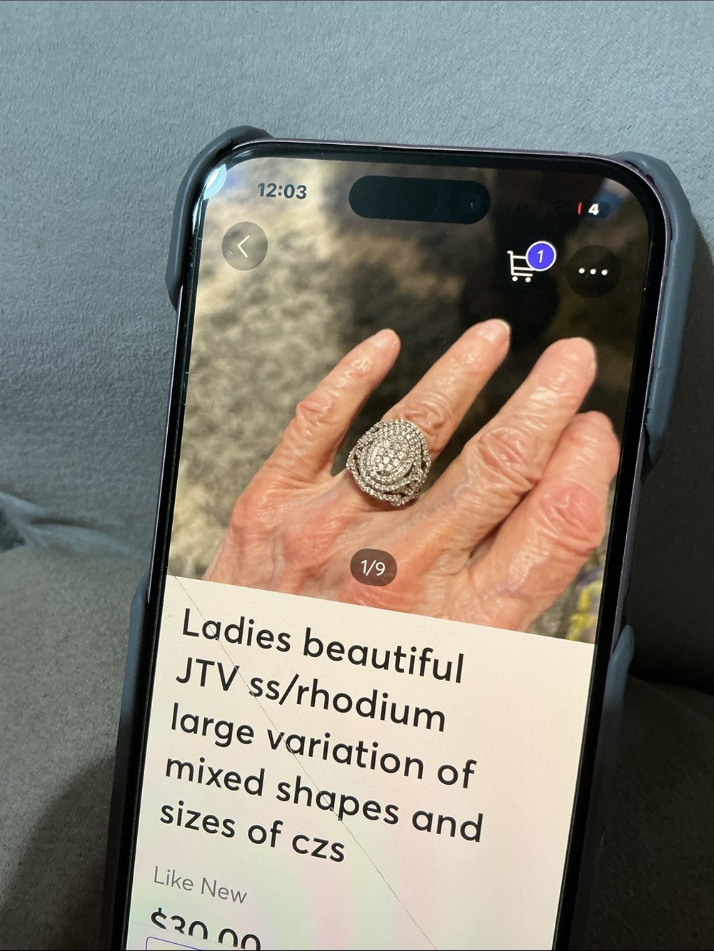 Ladies beautiful JTV ss
/rhodium large selection of mixed shapes and czs